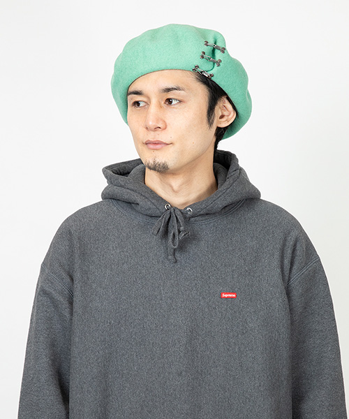 モデル頭囲：58cm 着用サイズ：ONESIZE