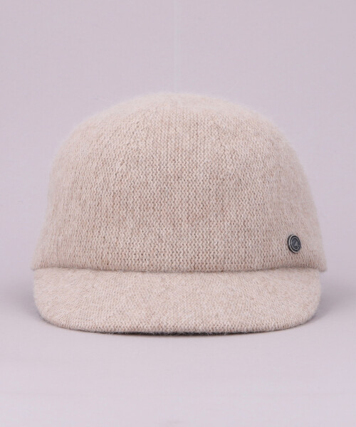 ANGORA BALL CAP4 BEIGE ONESIZE