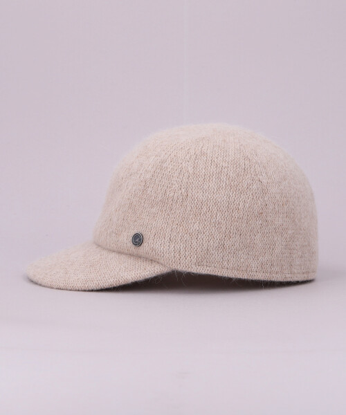 ANGORA BALL CAP4 BEIGE ONESIZE
