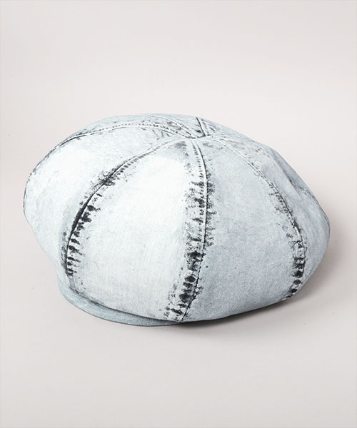 VINTAGE PAINTED BERET KHAKI ONESIZE