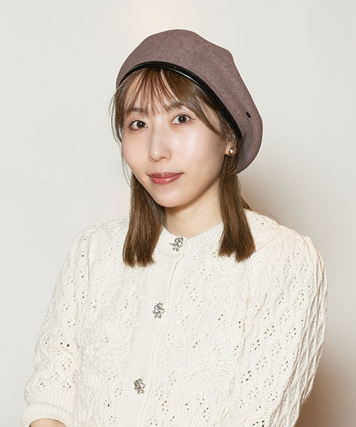 モデル頭囲：56cm 着用サイズ：ONESIZE