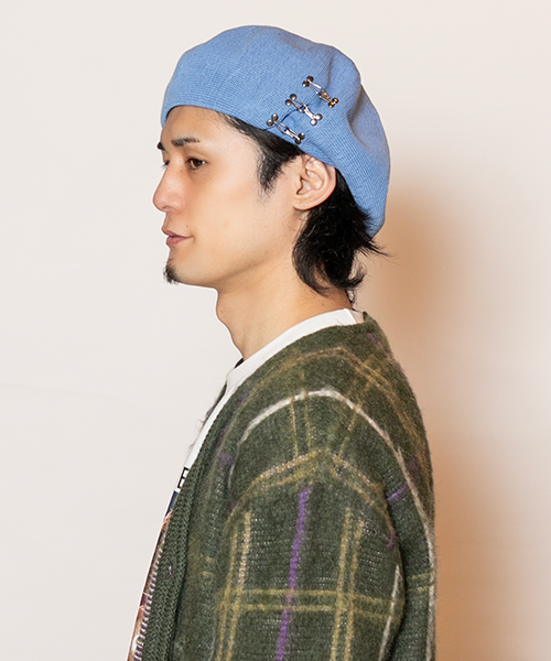 モデル頭囲：58cm 着用サイズ：ONESIZE