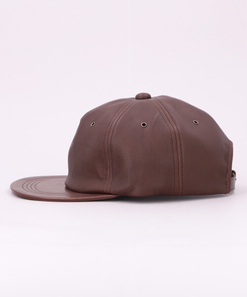 W COW LEATHER CAP BLACK ONESIZE