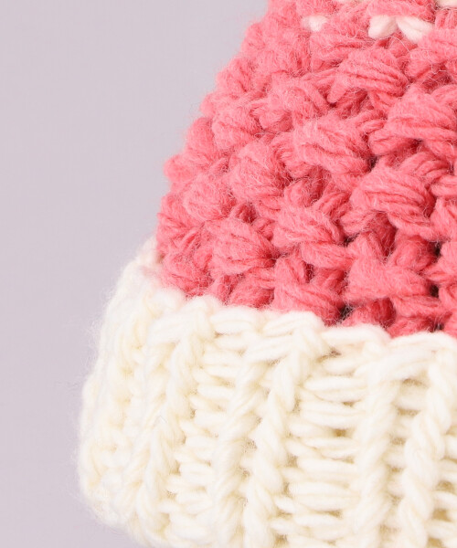 HAND KNITTED EARFLAP WATCH RED ONESIZE