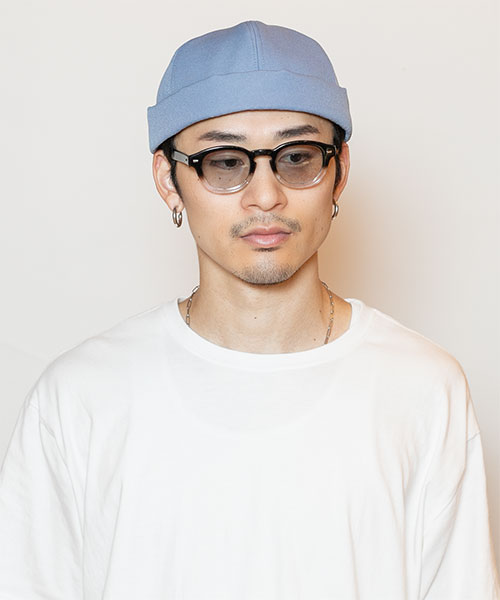 モデル頭囲：58.5cm 着用サイズ：ONESIZE