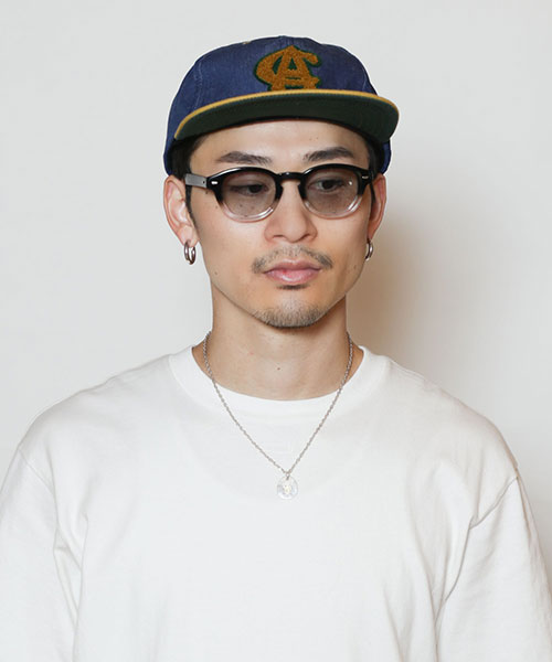 モデル頭囲：58.5cm 着用サイズ：ONESIZE