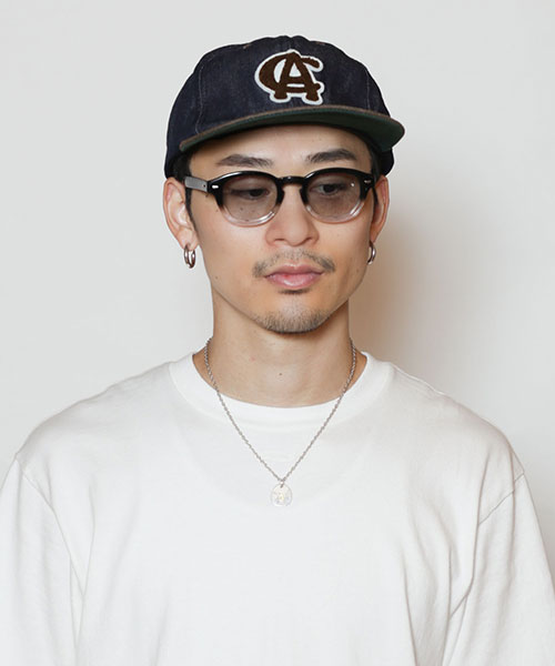 モデル頭囲：58.5cm 着用サイズ：ONESIZE