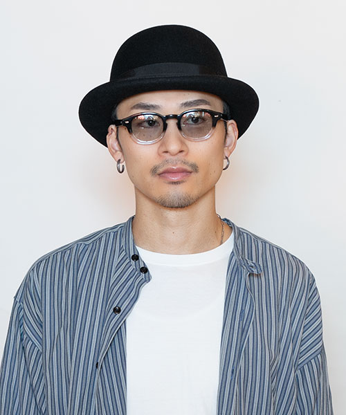 モデル頭囲：58.5cm 着用サイズ：L