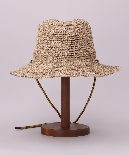 HAND KNITTED PAPER CODE HAT BLACK ONESIZE
