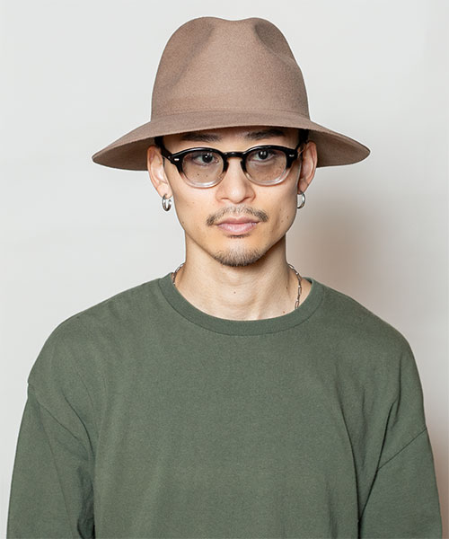 BEIGE モデル頭囲：58.5cm 着用サイズ：59