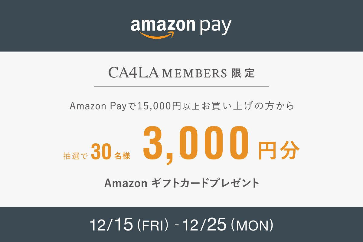 Amazonギフトカードプレゼントキャンペーン 12月15日(金)～12月25日(月)