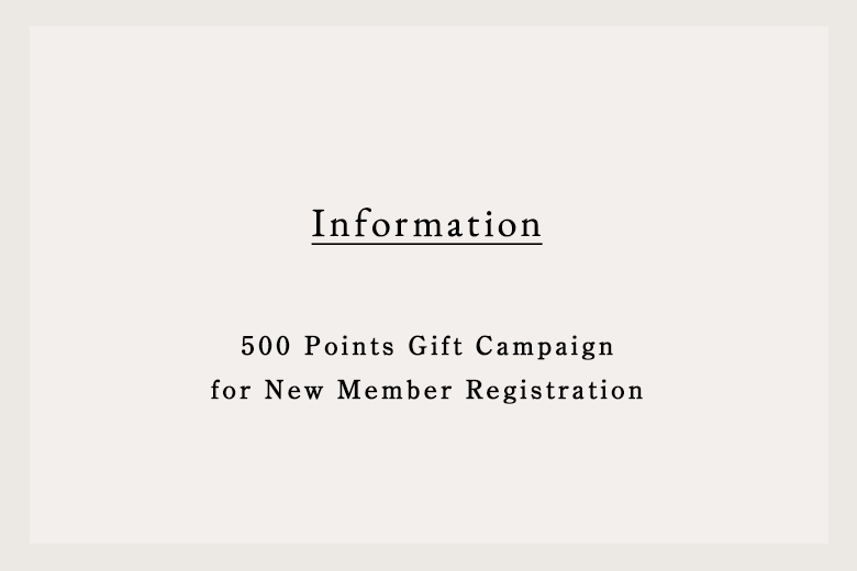 新規会員登録で500ポイントプレゼントキャンペーン