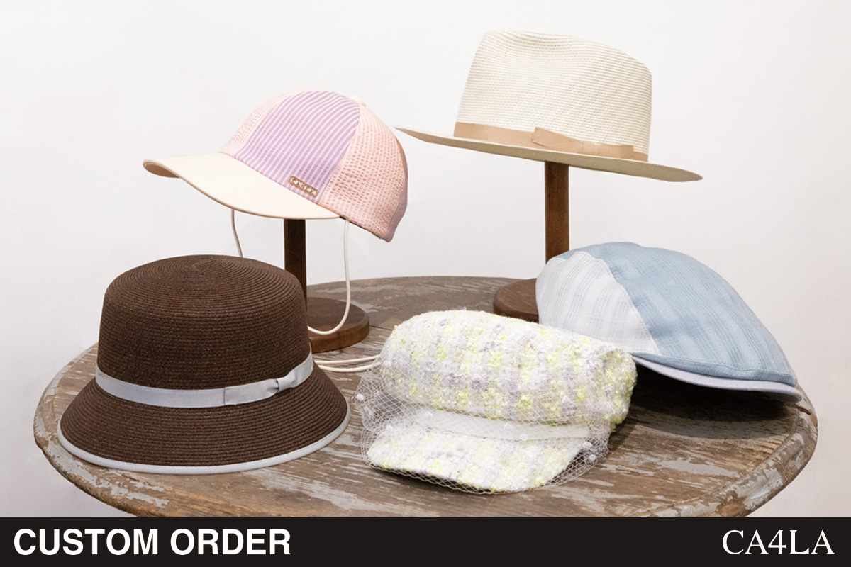 "Custom Order Events" where you can experience making your own hat will be held in five cities nationwide